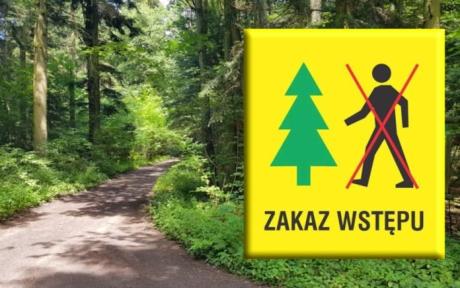 Zakaz wstępu na teren objęty zabiegiem ochronnym